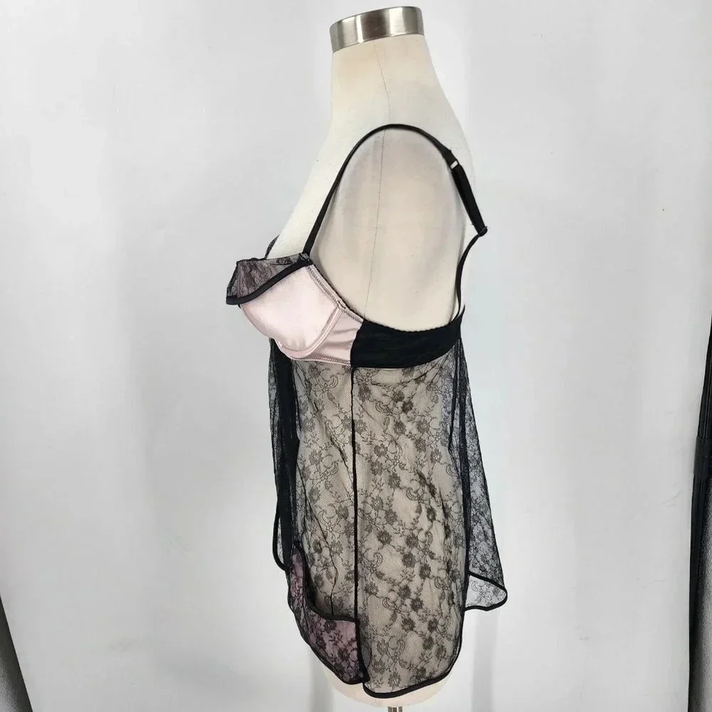 Victoria Secret Women's Sexy Little Things Lace Baby Doll Nightie Size 34D NWT - Picture 6 of 12